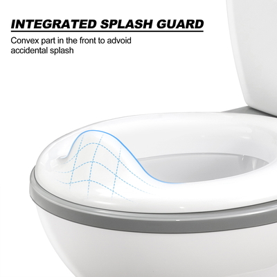 Baño de bebé gris con asiento extraíble