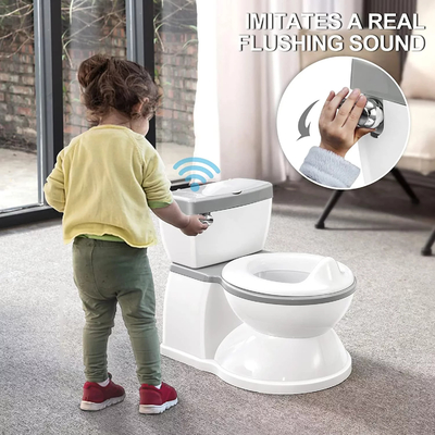 Baño de bebé gris con asiento extraíble