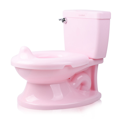 Lavadero de entrenamiento con botón de mango EN-71 Certificado Ouninbear Blue Kids Toilet