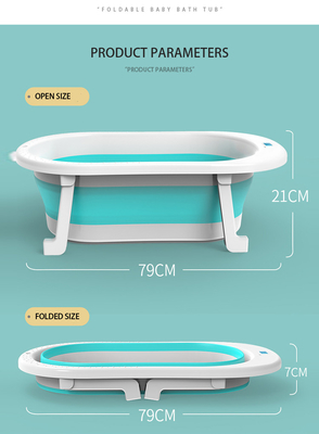 Logotipo personalizado bañera plegable para bebés bañera para niños 79*21cm anti moho