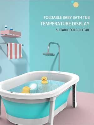 Logotipo personalizado bañera plegable para bebés bañera para niños 79*21cm anti moho