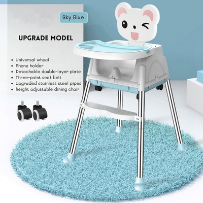 Silla de comedor para bebés suave y cómoda, tamaño ajustable 92*65*65cm para alimentar en el dormitorio