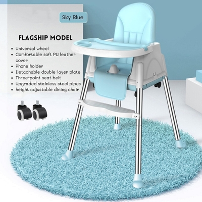 Silla de comedor para bebés suave y cómoda, tamaño ajustable 92*65*65cm para alimentar en el dormitorio