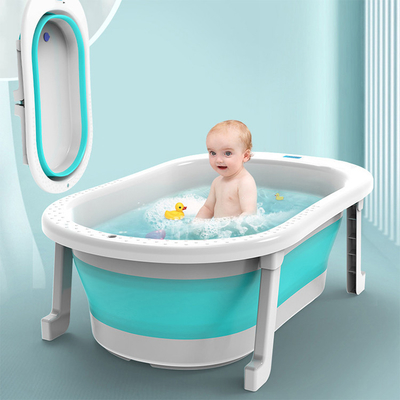 OEM/ODM bañera plegable para bebés con sensor de temperatura segura y estable