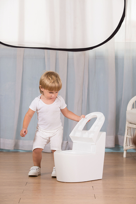 Imprimir patrón de plástico de PP ecológico amigable bebé de la vagina asiento de entrenamiento silla 39 * 26 * 37 Peso bruto / neto 2,1 kg / 1,48 kg