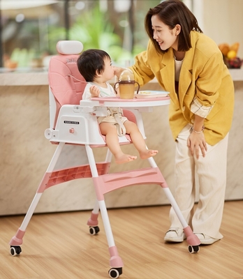 EN71 Silla de comedor para bebés de plástico de alta calidad con altura ajustable