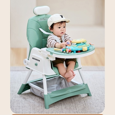 EN71 Silla de comedor para bebés de plástico de alta calidad con altura ajustable