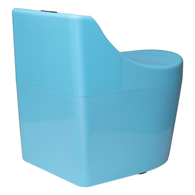 Sillón de baño de entrenamiento de bebés de plástico azul con logotipo personalizado EN-71 Certificado de peso ligero de 2,1 kg