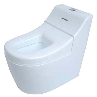 Silla de baño para bebés de plástico blanco con diseño de color puro Certificado EN71