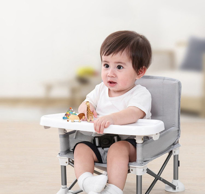 Silla de comedor plegable portátil para bebés asiento de refuerzo logotipo personalizado ligero