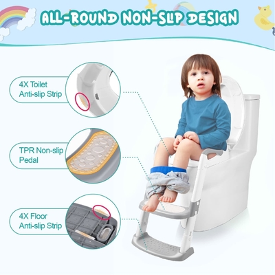 Escalera de baño de lujo para niños pequeños