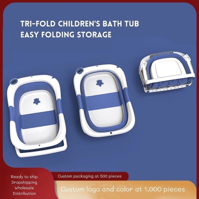 Conjunto de bañera para bebés recién nacidos de plástico TPE almohadilla suave plegable bañeras para niños