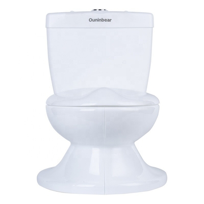 Toilet para bebé blanco impreso con logotipo personalizable de PP ecológico certificado EN71