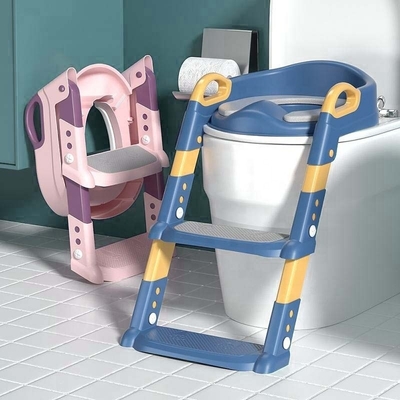 OUNINBEAR Plastic Potty entrenamiento asiento de baño con escalera de taburete antiderrapante