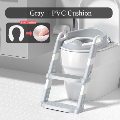 OUNINBEAR Plastic Potty entrenamiento asiento de baño con escalera de taburete antiderrapante