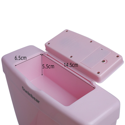Entrenador de baño de bebé de plástico rosa personalizable con patrón de impresión para entrenamiento de baño fácil