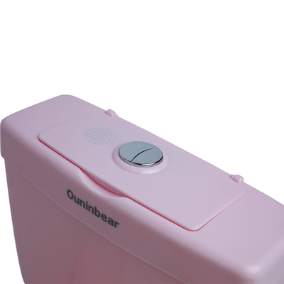 Toilet para niños de color rosa impreso con certificación de ensayo EN71 para la formación segura del bebé