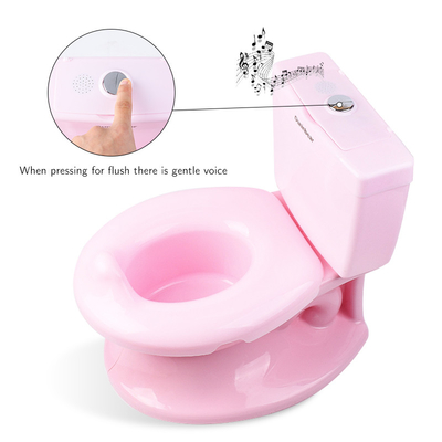 Toilet para bebés de color rosa con logotipo personalizado