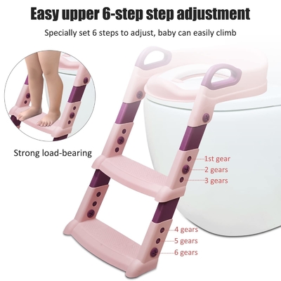1-10 años de edad de los niños de la vagina del bebé de la escalera de entrenamiento Paso a Sillón Logotipo personalizado