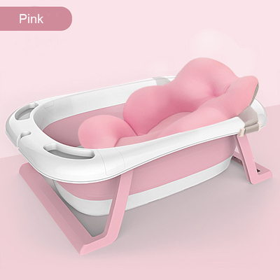 Bañera de bebé rosa de tamaño plegado 79 * 7cm para recién nacidos Soporte OEM / ODM