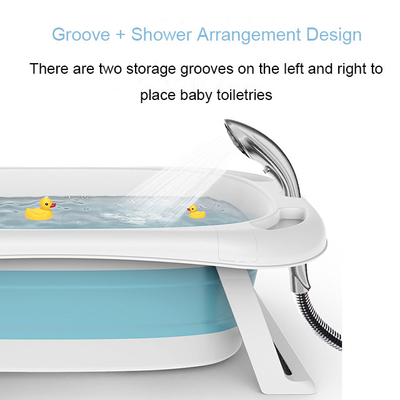 BPA libre bañera de plástico plegable para bebés bañera para niños cómoda