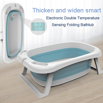 BPA libre bañera de plástico plegable para bebés bañera para niños cómoda
