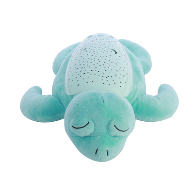 Niños de preescolar Dulces animales rellenos Tortuga con chupete musical y luz nocturna