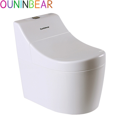 Entrenador de baño de plástico de impresión de dibujos animados de entrenamiento de bebé blanco - Certificado de prueba EN71