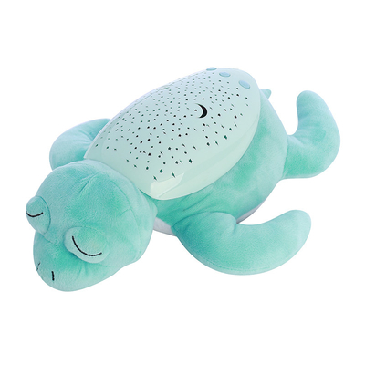 Niños de preescolar Dulces animales rellenos Tortuga con chupete musical y luz nocturna