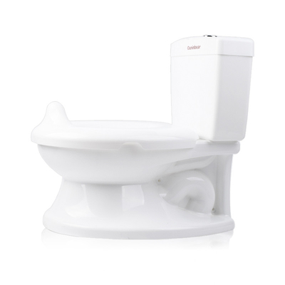 Silla de entrenamiento de baño para bebés de plástico impresa Silla de baño rosa azul blanco con certificación EN71