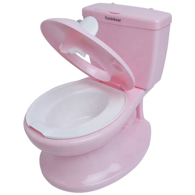 Baño de entrenamiento de la vagina de bebé rosa certificado EN71
