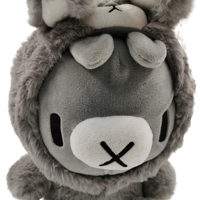 Altura 11cm-30cm Conejo gris pequeño juguete de peluche animales rellenos personalizados