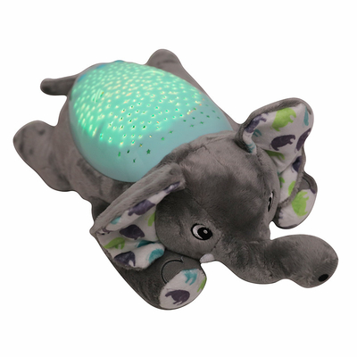 El diseño del elefante es el juguete de peluche para bebés, niños y niñas, el juguete de peluche para música, certificado ISO9001/EN71