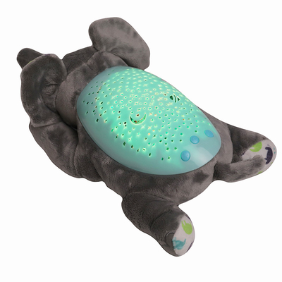 El diseño del elefante es el juguete de peluche para bebés, niños y niñas, el juguete de peluche para música, certificado ISO9001/EN71