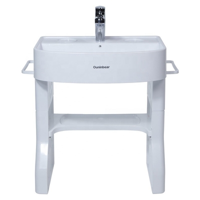 36*44.5*36cm Cuenca de lavado para bebés simulada Altura ajustable