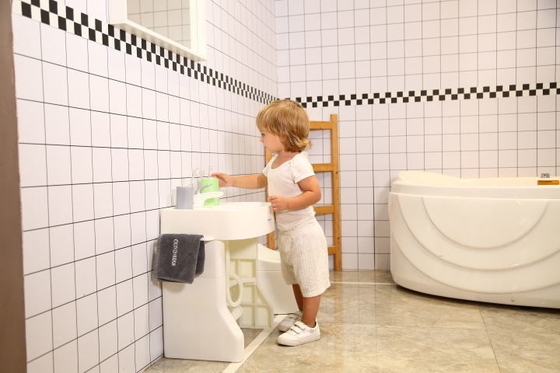 Logotipo personalizable fácil de usar Lavadero infantil con pedestal