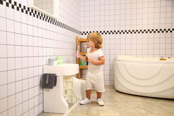 Logotipo personalizable fácil de usar Lavadero infantil con pedestal
