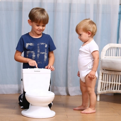 Toilet para bebé blanco con certificación de ensayo EN71 - Diseño impreso