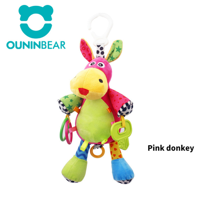 Juguetes de peluche musicales de algodón de relleno de PP para bebés Alturas 18cm-34cm