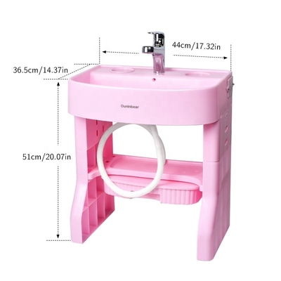 45*30*50cm Baño infantil Lavabo inteligente Niños aprendiendo Lavadero altura ajustable