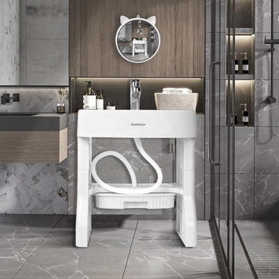 45*30*50cm Baño infantil Lavabo inteligente Niños aprendiendo Lavadero altura ajustable