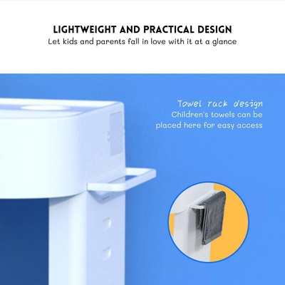 Personalización Lavadero infantil Cuenca de manos Niños juegan fregadero con agua corriente y luz LED
