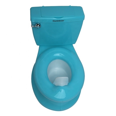 Toilet para bebé de color azul puro con certificación EN71 Diseño conveniente 2 en 1