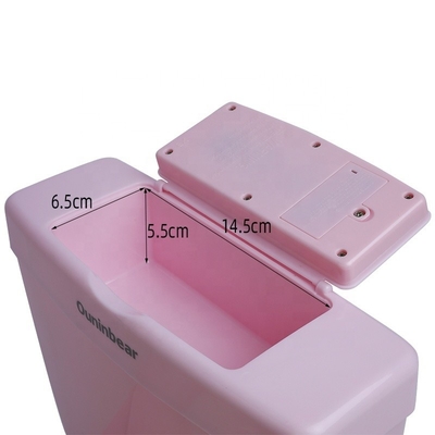Entrenador de baño de bebé de plástico rosa con logotipo personalizado - certificado EN71