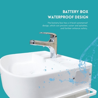 Baño de niños de plástico blanco seguro Lavabo para bebés Lavadero fácil de instalar