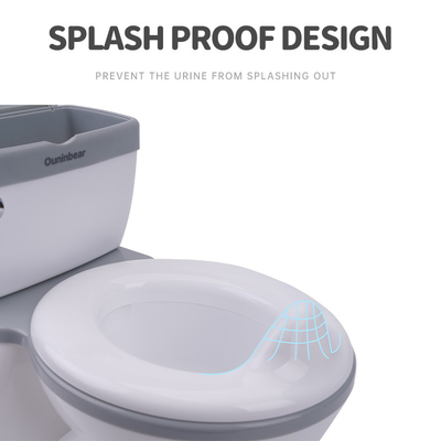 Toilet para bebé ecológico con certificado EN-71 en gris/rosa/azul