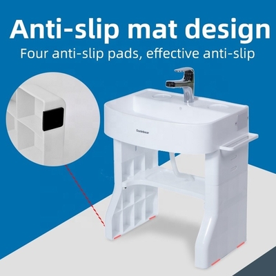 Baño infantil simulado Lavadora de manos Cuenca de tamaño infantil Lavabo con soporte de plástico