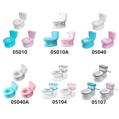 Toilet de entrenamiento para bebés de color rosa/blanco/azul con certificación EN-71
