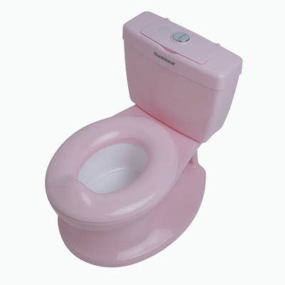 Entrenador de baño de bebé de plástico rosa personalizable con patrón de impresión para entrenamiento de baño fácil