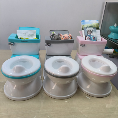 Logotipo personalizado Entrenador de baño con vagina para bebés EN71 Certificado Plástico sólido de PP en múltiples colores